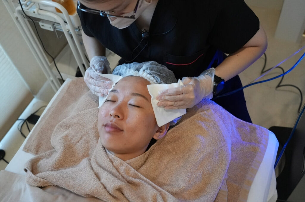 高雄海菲秀體驗全紀錄|顧客體驗心得,清潔肌膚全過程,真實感受大公開 7 高雄海菲秀體驗Step3 施作完成
